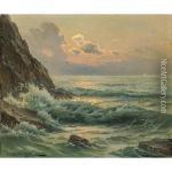 Coastal Scene Oil Painting - Constantin Alexandr. Westchiloff
