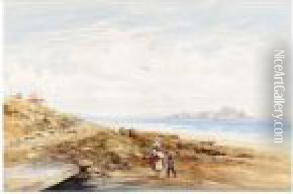 Elizabeth Castle, Jersey Oil Painting - Thomas Shotter Boys