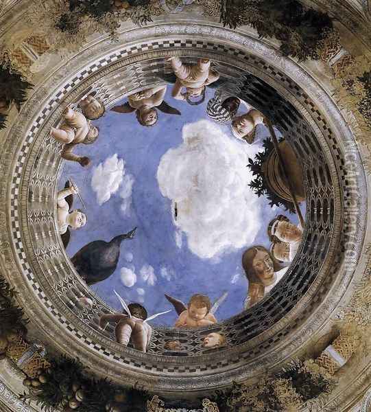 Ceiling Oculus 1471-74 Oil Painting - Andrea Mantegna