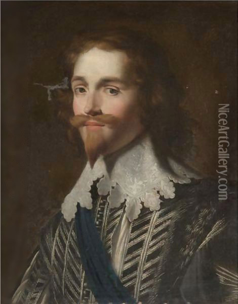 Portrait Of George Villiers, First Duke Of Buckingham (1592-1628) Oil Painting - Gerrit Van Honthorst