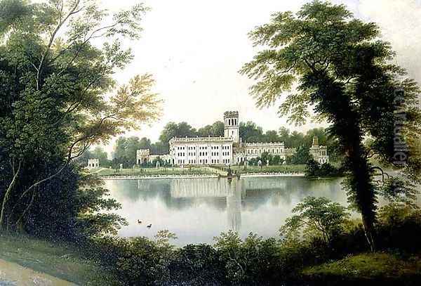 Trentham Park, Staffordshire, 1859 Oil Painting - Hilton L. Jnr. Pratt