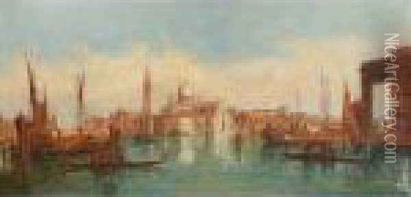 Giorgio Maggiore, Venice Oil Painting - Alfred Pollentine