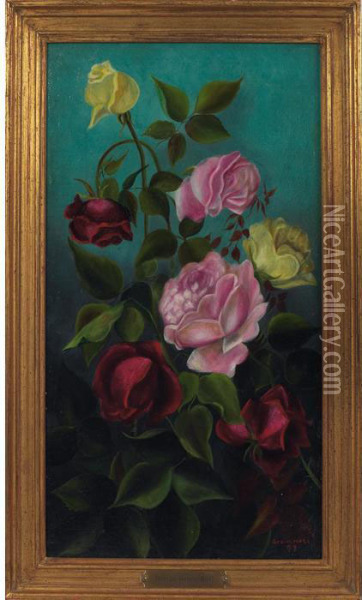 Roses Oil Painting - George Henry Hall