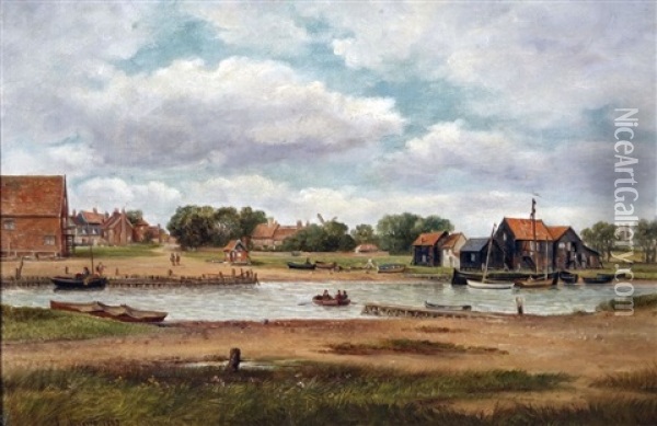 View At Walberswick Oil Painting - John Moore Of Ipswich