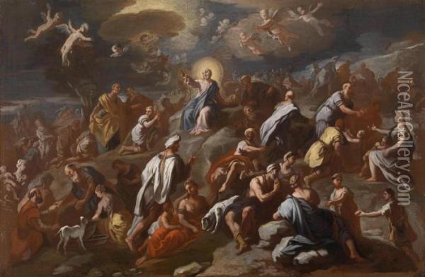 The Sermon On The Mount Oil Painting - Luca Giordano