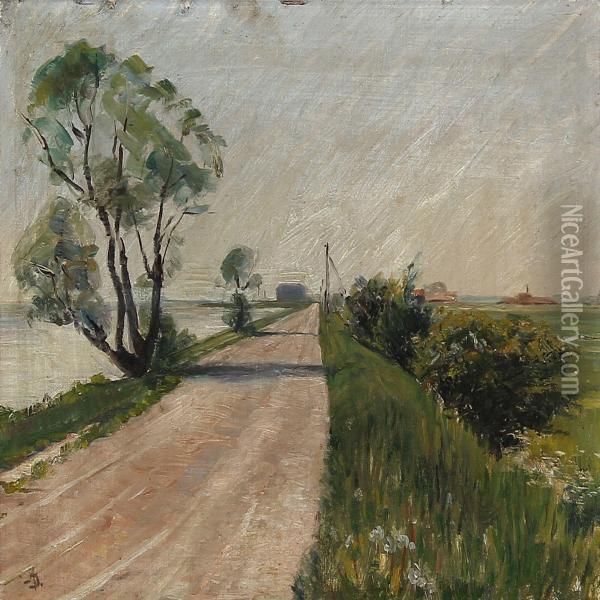 Summer Landscape Oil Painting - Albert Gottschalk