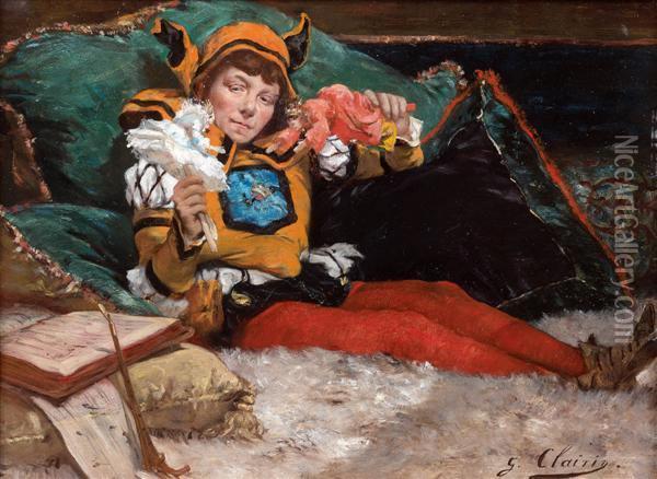 Le Fou Du Roi Oil Painting - Georges Jules Victor Clairin