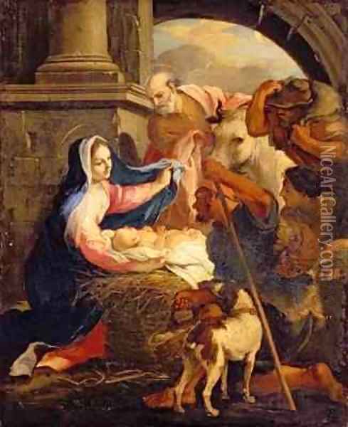 Adoration of the Shepherds Oil Painting - Ubaldo Gandolfi