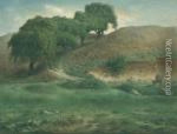 Path Through The Chestnut Trees, Cusset Oil Painting - Jean-Francois Millet