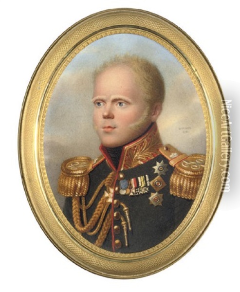 Grand Duke Constantin Pavlovich Oil Painting - Henri Benner