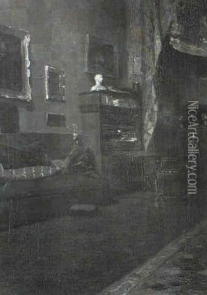 Interior Scene Oil Painting - Minerva Josephine Chapman