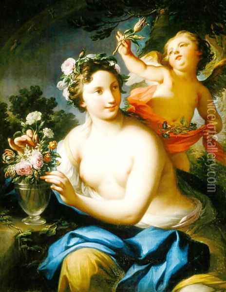 Allegory of Summer, c.1760 Oil Painting - Andrea Casali