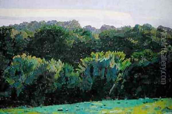 Landscape Somerset Oil Painting - Harold Gilman