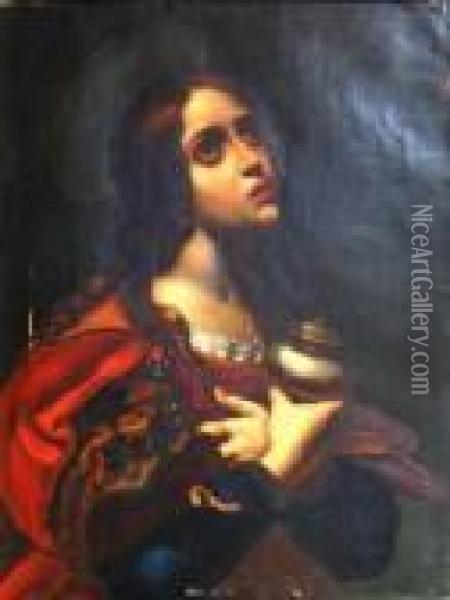 The Penitent Magdalene Oil Painting - Carlo Dolci