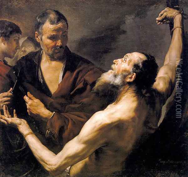 Martyrdom of St. Bartholomew Oil Painting - Jusepe de Ribera