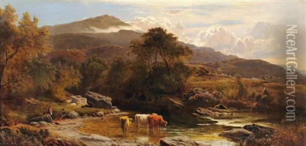 On The Fallock, Dumbartonshire Oil Painting - Sidney Richard Percy
