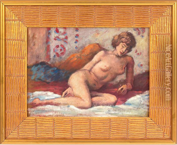 Reclining Nude Oil Painting - Sam Ostrowsky