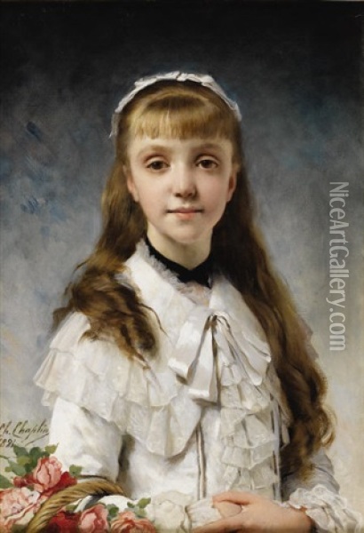 Sweet Innocence Oil Painting - Charles Joshua Chaplin