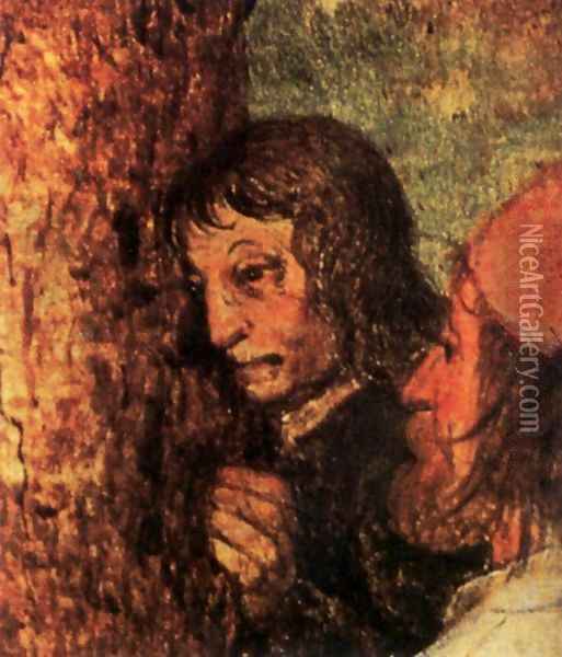 Christ Carrying the Cross (detail) 1564 8 Oil Painting - Jan The Elder Brueghel