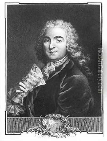 Portrait of Jean-Marie Leclair 1697-1764 the Elder Oil Painting - Loir, Alexis