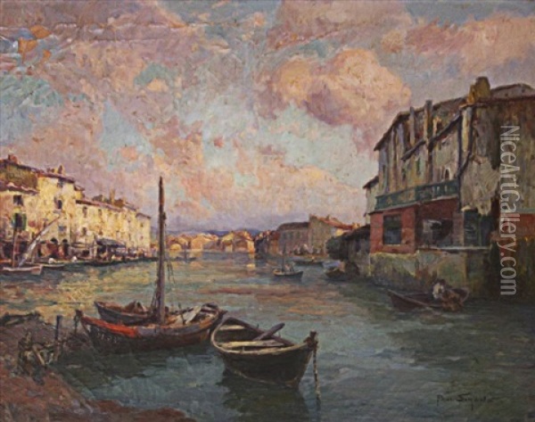 Le Vieux Port De Martigues Oil Painting - Paul Simons