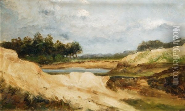 Bei Ahrenshoop Oil Painting - Paul Mueller-Kaempff