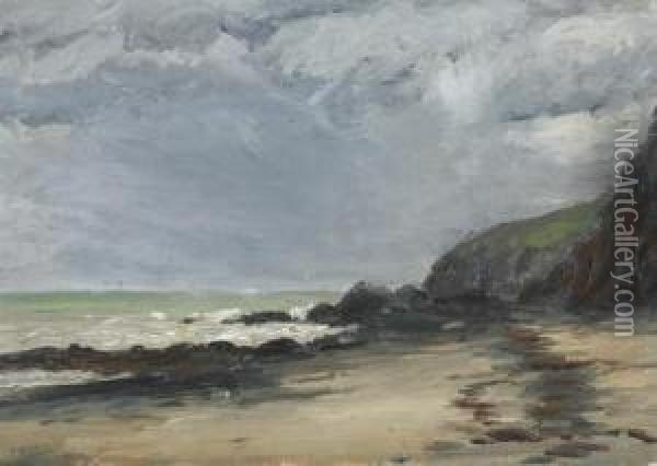 Shoreline Oil Painting - William Edward Norton
