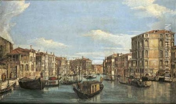 Le Grand Canal Oil Painting - Giovanni Grubas