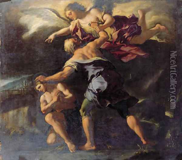The Sacrifice of Isaac Oil Painting - Paolo di Matteis