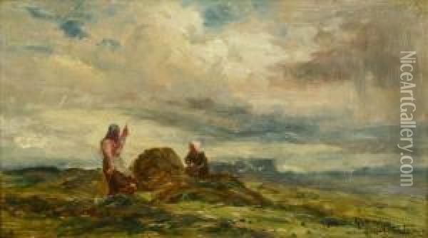 The Gleaners Oil Painting - Herbert Hughes Stanton