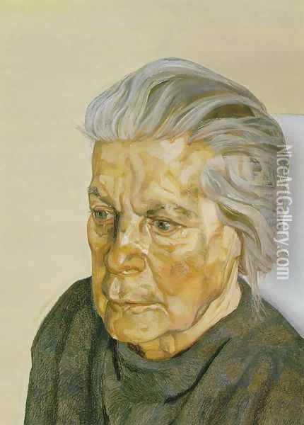 The painter's mother III Oil Painting - Lucian Freud
