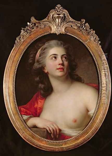 Bacchante, 1783 Oil Painting - Antoine Vestier