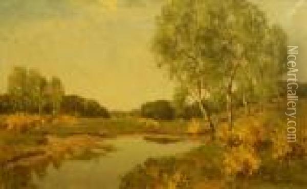 Landschap Met Ven. Gesigneerd Oil Painting - Gerard Altmann