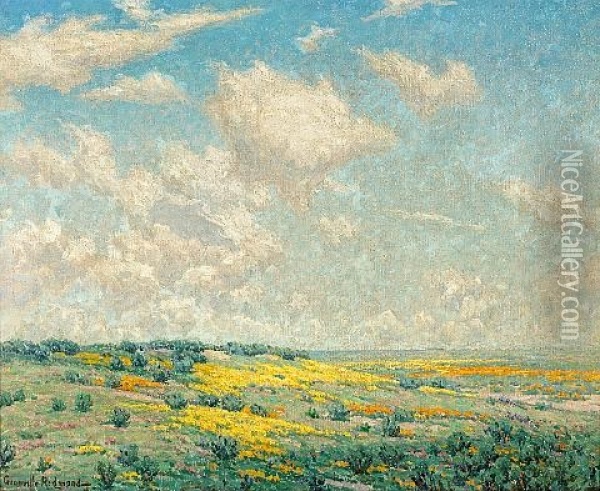 Antelope Valley Oil Painting - Granville S. Redmond
