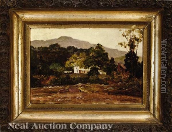 Homestead In The Hills Oil Painting - Bror Anders Wikstrom