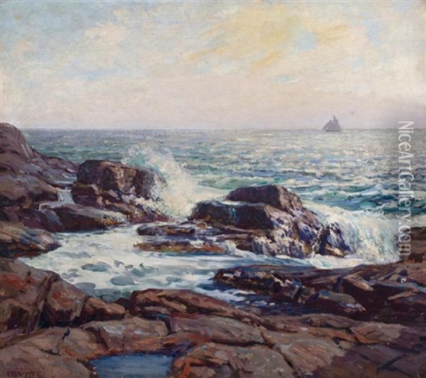 Off St. Ives Oil Painting - Wilson Henry Irvine