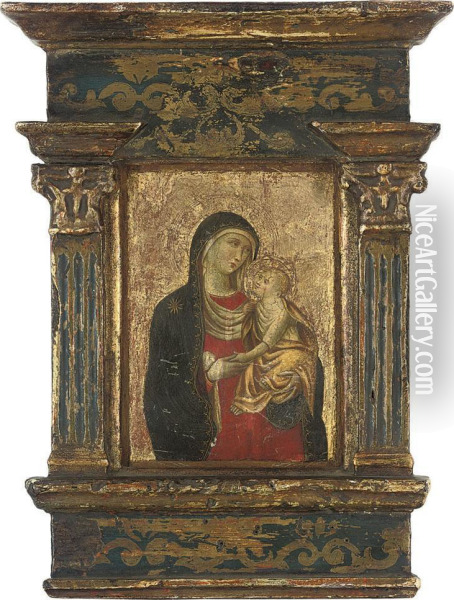 The Madonnna And Child Oil Painting - Pietro Lorenzetti