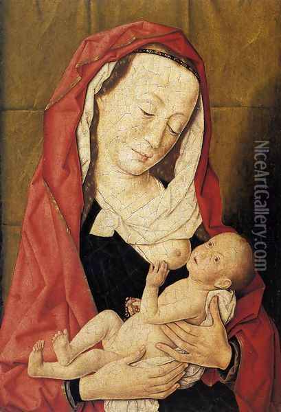 Virgin and Child 1455-60 Oil Painting - Dieric the Elder Bouts