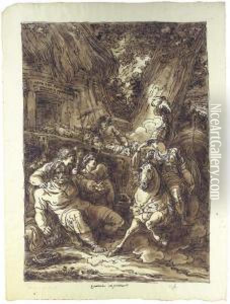 Erminia And The Shepherds Oil Painting - Felice Gianni