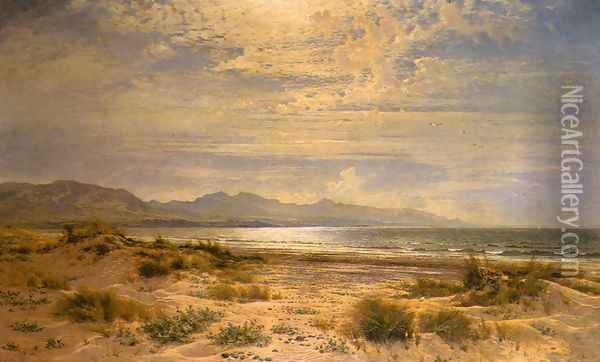 The Sands of Aberdovey Oil Painting - Benjamin Williams Leader