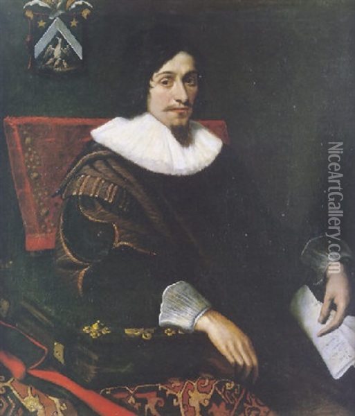Portrait De Francois De Sabateri, Capitoul De Toulouse Oil Painting - Jean Chalette