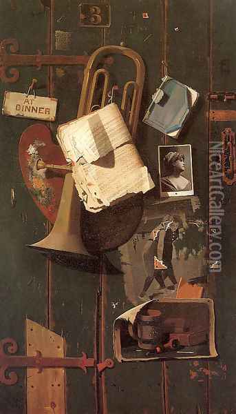 Ordinary Objects in the Artist's Creative Mind 1887 Oil Painting - John Frederick Peto