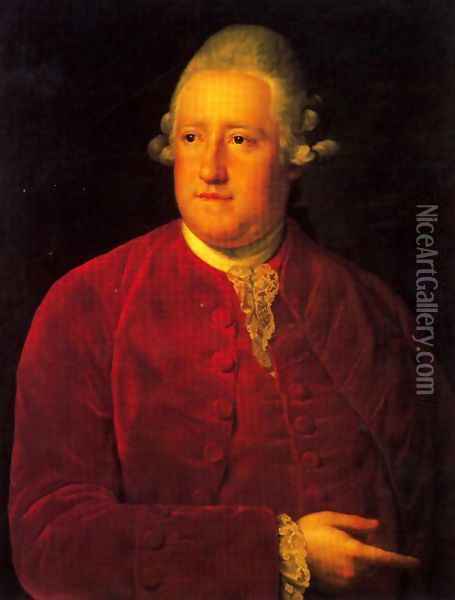 George Clavering Nassau, Lord Fordwich Oil Painting - Anton Raphael Mengs