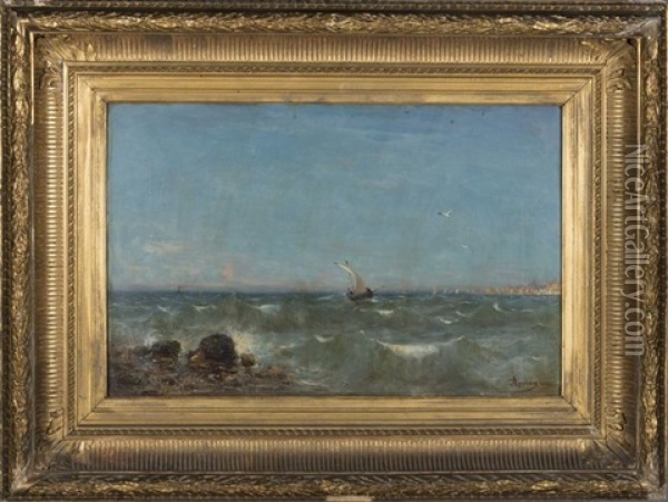 Les Environs D'argeles Oil Painting - Adolphe Appian
