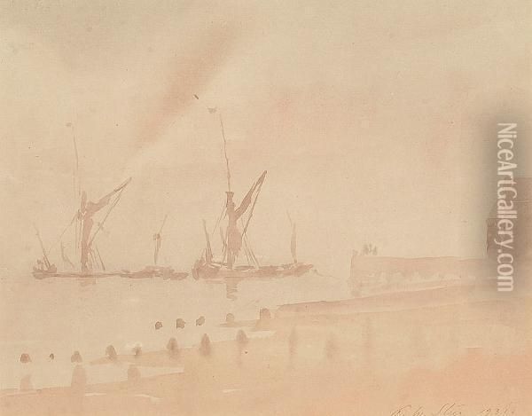 Thames Barges Oil Painting - Philip Wilson Steer