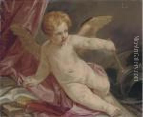An Allegory Of Love Triumphant Over War Oil Painting - Guido Reni