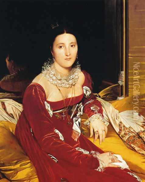 Marie Marcoz (later Vicomtesse de Senonnes) Oil Painting - Jean Auguste Dominique Ingres