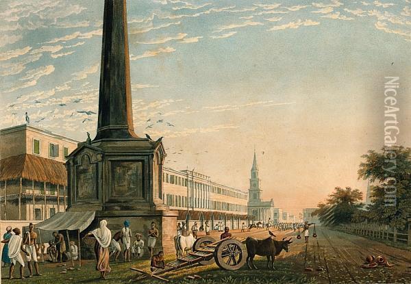 Calcutta Oil Painting - Fraser, James Baillie