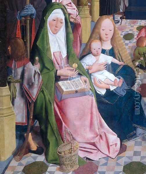 The Holy Kinship (detail) 3 Oil Painting - Tot Sint Jans Geertgen