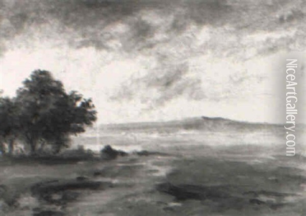 Landschaft Am Starnberger See Oil Painting - Emilie Mediz-Pelikan